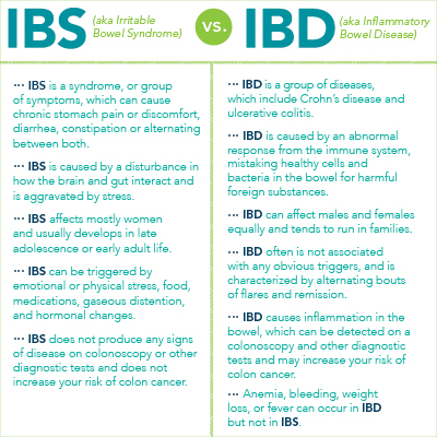 IBS vs IBD Graphic