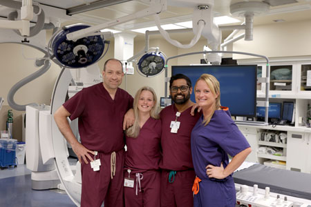 Dr. Joshua Eisenberg, Dr. Jillian Walsh, Dr. Kogulan Nadesakumaran and Dr. Christine Lotto, surgeons from Capital Health Surgical Group – Vascular Surgery