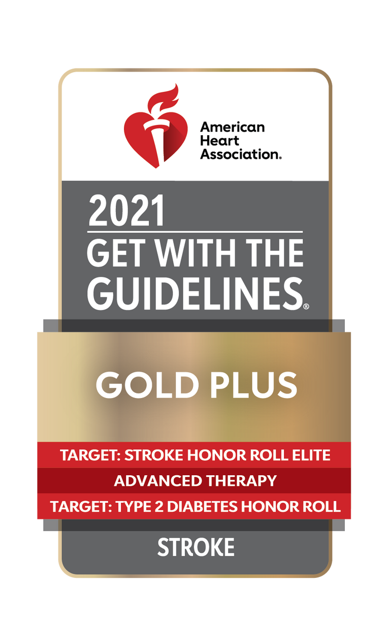 2021 GWTG Gold Plus with Target: Stroke Elite, Target: Stroke Advanced Therapy and Target: Diabetes Honor Rolls